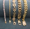 Kit Surtido de 5 Pulseras para caballero de Oro Laminado al por mayor — SKU 132089