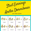 Kit Surtido de 40 Aretes de Botón al por mayor — SKU 132095