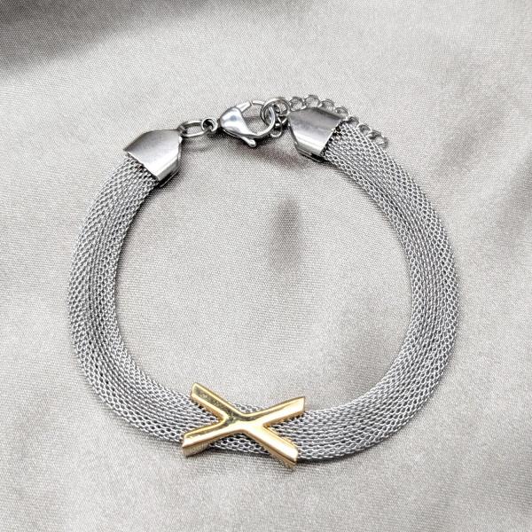 Pulsera Elegante 03.63.22134.09 Acero Inoxidable, Pulido, Dos Tonos
