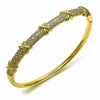 Aro Individual 07.283.0004.04 Oro Laminado, con Zirconia Cubica Blanca, Pulido, Dorado