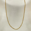 Gargantilla Básica 04.09.0188.18 Oro Laminado, Diseño de Box, Pulido, Dorado