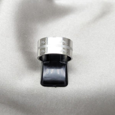Anillo de Hombre 01.63.0690.10 Acero Inoxidable, Diseño de Delfin, Pulido Azul, Acero