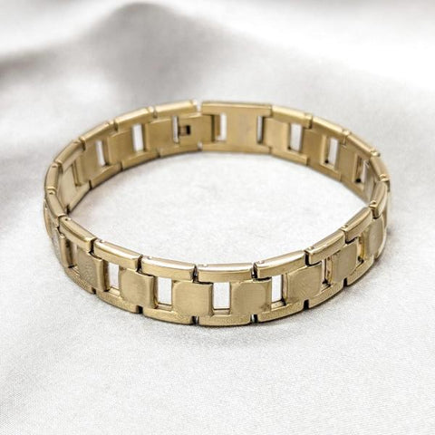 Pulsera Solida 03.63.22947.08 Acero Inoxidable, Pulido, Dorado