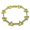 Pulsera Tennis 03.213.0330.07 Oro Laminado, con Zirconia Cubica Blanca, Pulido, Dorado