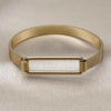 Aro Individual 07.282.0015.05 Oro Laminado, Diseño de Hebillas de Cinturon, Diamantado, Dorado