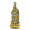 Dije Religioso 05.253.0197.1 Oro Laminado, Diseño de Guadalupe, con Zirconia Cubica Blanca, Pulido, Dorado