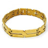 Pulsera Solida 03.114.0283.08 Acero Inoxidable, Pulido, Dorado