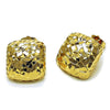 Arete Dormilona 02.163.0387 Oro Laminado, Diamantado, Dorado