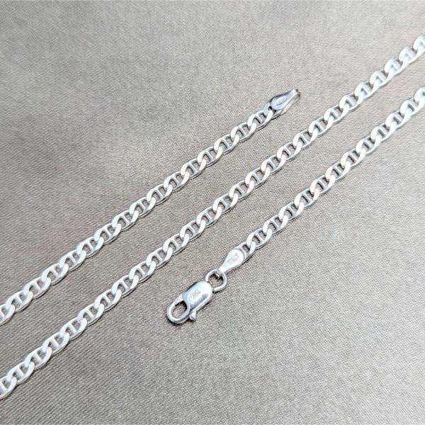 Gargantilla Básica 04.420.0022.16 Plata Rodinada, Diseño de Mariner, Pulido, Plateado