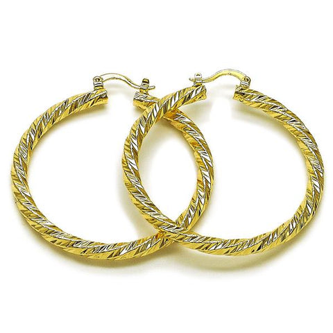 Argolla Grande 02.170.0567.50 Oro Laminado, Diamantado, Dorado