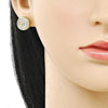 Arete Dormilona 02.283.0283 Oro Laminado, con Zirconia Cubica Blanca, Pulido, Dorado