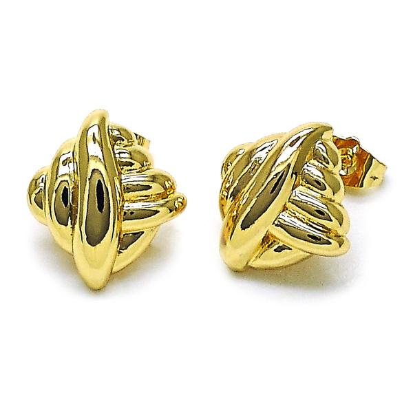 Arete Dormilona 02.163.0355 Oro Laminado, Pulido, Dorado