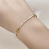 Pulsera Básica 5.222.026.07 Oro Laminado, Diseño de Mariner, Diamantado, Dorado
