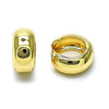 Argolla Huggie 02.195.0306.20 Oro Laminado, Pulido, Dorado