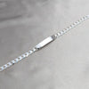 Pulsera con Placa 04.420.0025.09.1 Plata Rodinada, Diseño de Cubana, Pulido, Plateado