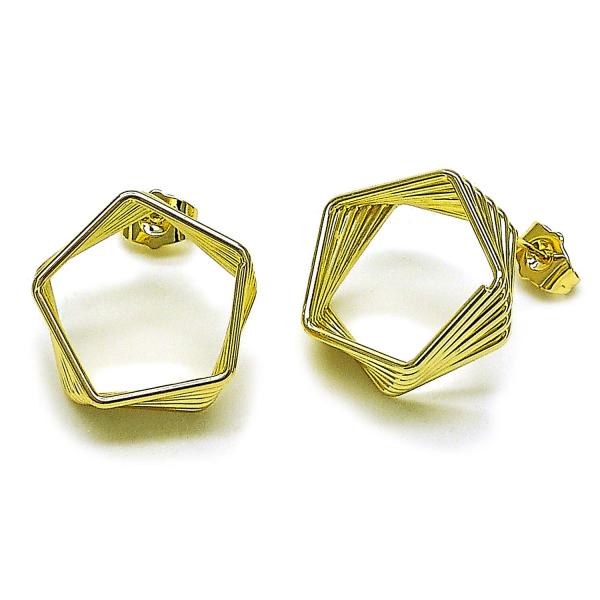 Arete Dormilona 02.213.0805 Oro Laminado, Pulido, Dorado