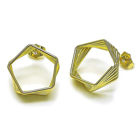 Arete Dormilona 02.213.0805 Oro Laminado, Pulido, Dorado