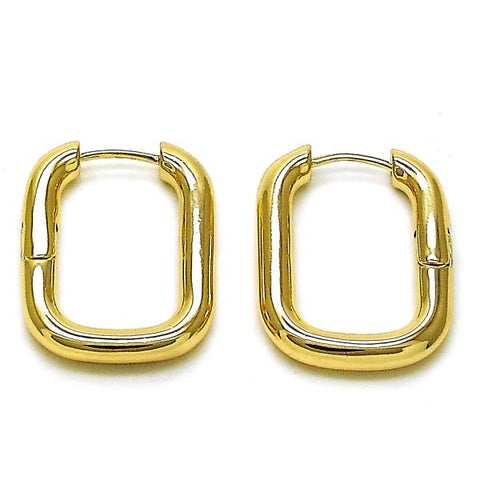 Argolla Huggie 02.195.0304.20 Oro Laminado, Pulido, Dorado