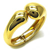 Aro Individual 07.215.0005.05 Oro Laminado, Diseño de Gota, Pulido, Dorado