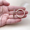 Argolla Huggie 02.195.0297.2.30 Oro Laminado, con Zirconia Cubica Granate, Pulido, Dorado
