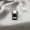 Anillo de Hombre 01.63.0650.08 Acero Inoxidable, Pulido Negro, Acero