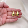 Arete Dormilona 02.341.0161 Oro Laminado, Pulido, Dorado