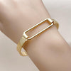 Aro Individual 07.282.0015.05 Oro Laminado, Diseño de Hebillas de Cinturon, Diamantado, Dorado