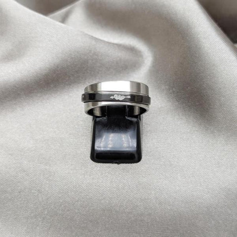 Anillo de Hombre 01.63.0705.05 Acero Inoxidable, Diseño de Duplo y Escorpion, Diseño de Duplo, Esmaltado Negro, Dos Tonos