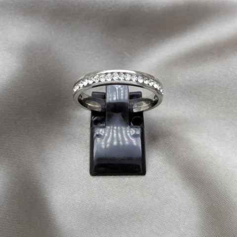 Anillo de Hombre 01.63.0595.12 Acero Inoxidable, con Zirconia Cubica Blanca, Pulido, Acero