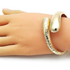 Aro Individual 07.215.0004.04 Oro Laminado, Diseño de Gota, Pulido, Dorado