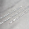 Gargantilla Básica 04.420.0012.22 Plata Rodinada, Diseño de Figaro, Pulido, Plateado
