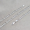 Gargantilla Básica 04.420.0014.20 Plata Rodinada, Diseño de Figaro, Pulido, Plateado