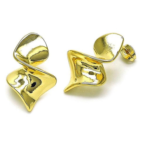 Arete Dormilona 02.213.0659 Oro Laminado, Pulido, Dorado