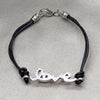 Pulsera Elegante 03.63.22132.08 Acero Inoxidable, Diseño de Amor, con Cristal Blanca, Pulido, Acero