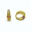 Argolla Huggie 02.156.0727.15 Oro Laminado, Pulido, Tricolor