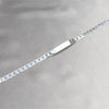 Pulsera con Placa 04.420.0026.09.1 Plata Rodinada, Diseño de Cubana, Pulido, Plateado