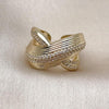Anillo Multi Piedra 01.266.0068 Oro Laminado, con Zirconia Cubica Blanca y Micro PaveBlanca, Diamantado, Dorado