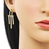 Arete Dormilona 02.282.0028 Oro Laminado, Pulido, Dorado