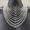 Gargantilla Básica 04.420.0025.24 Plata Rodinada, Diseño de Cubana, Pulido, Plateado