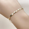 Pulsera Básica 03.213.0351.08 Oro Laminado, Diseño de Mariner, Pulido, Tricolor