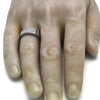 Anillo de Hombre 01.328.0004.10 Acero Inoxidable, con Zirconia Cubica Blanca, Pulido, Acero