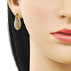 Argolla Pequeña 02.283.0257.20 Oro Laminado, con Zirconia Cubica Blanca, Pulido, Dorado
