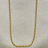Gargantilla Básica 04.32.0015.22 Oro Laminado, Diseño de Figaro, Pulido, Dorado
