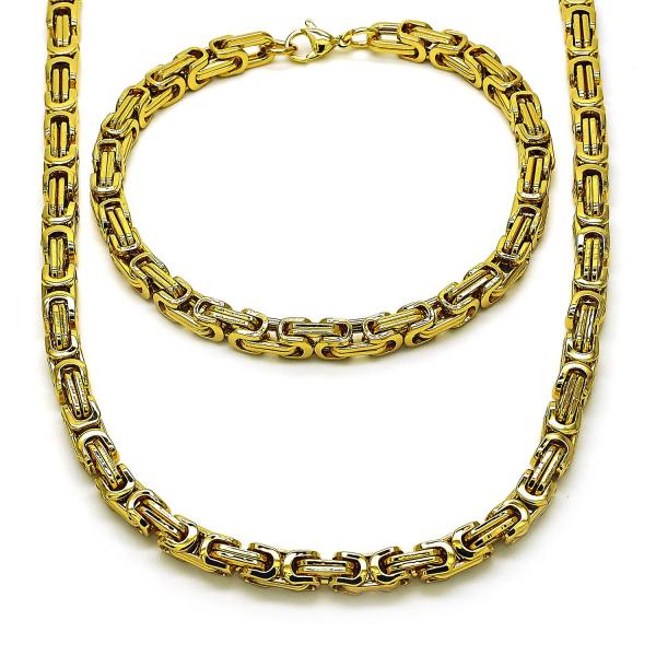 Collar y Pulso 06.363.0008.2 Acero Inoxidable, Pulido, Dorado