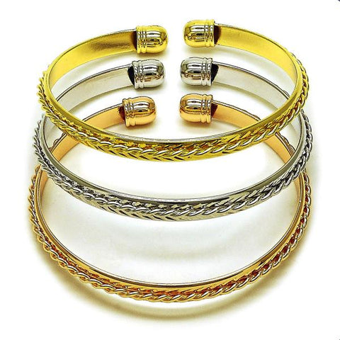 Aro Trio 07.170.0058 Oro Laminado, Pulido, Tricolor