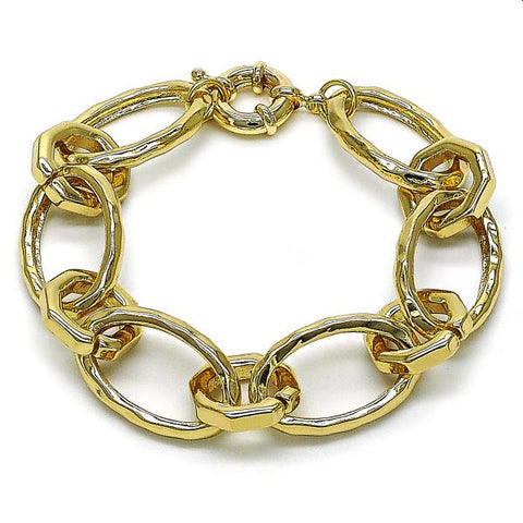 Pulsera Elegante 03.429.0010.08 Oro Laminado, Pulido, Dorado