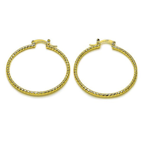 Argolla Mediana 02.170.0296.1.40 Oro Laminado, Diamantado, Dorado