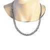 Collar y Pulso 06.278.0004 Acero Inoxidable, Diseño de Cubana Pave, Diamantado,