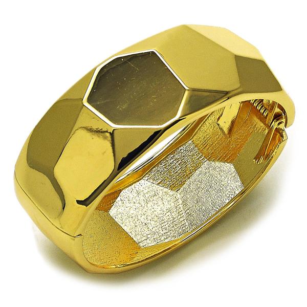 Aro Individual 07.215.0011.05 Oro Laminado, Diseño de Disco, Pulido, Dorado