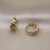 Argolla Huggie 02.196.0138.14 Oro Laminado, Pulido, Tricolor